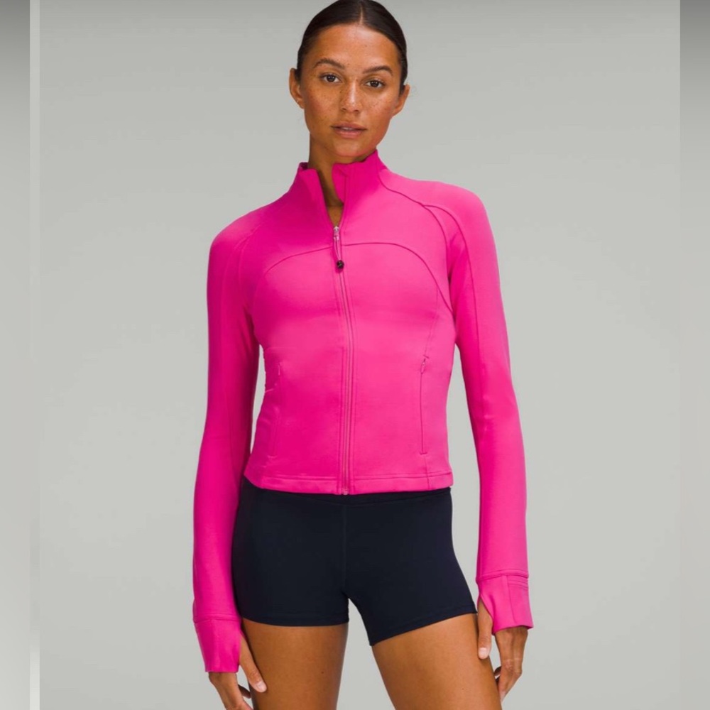 Lululemon Nulu Cropped Define Jacket in Sonic Pink